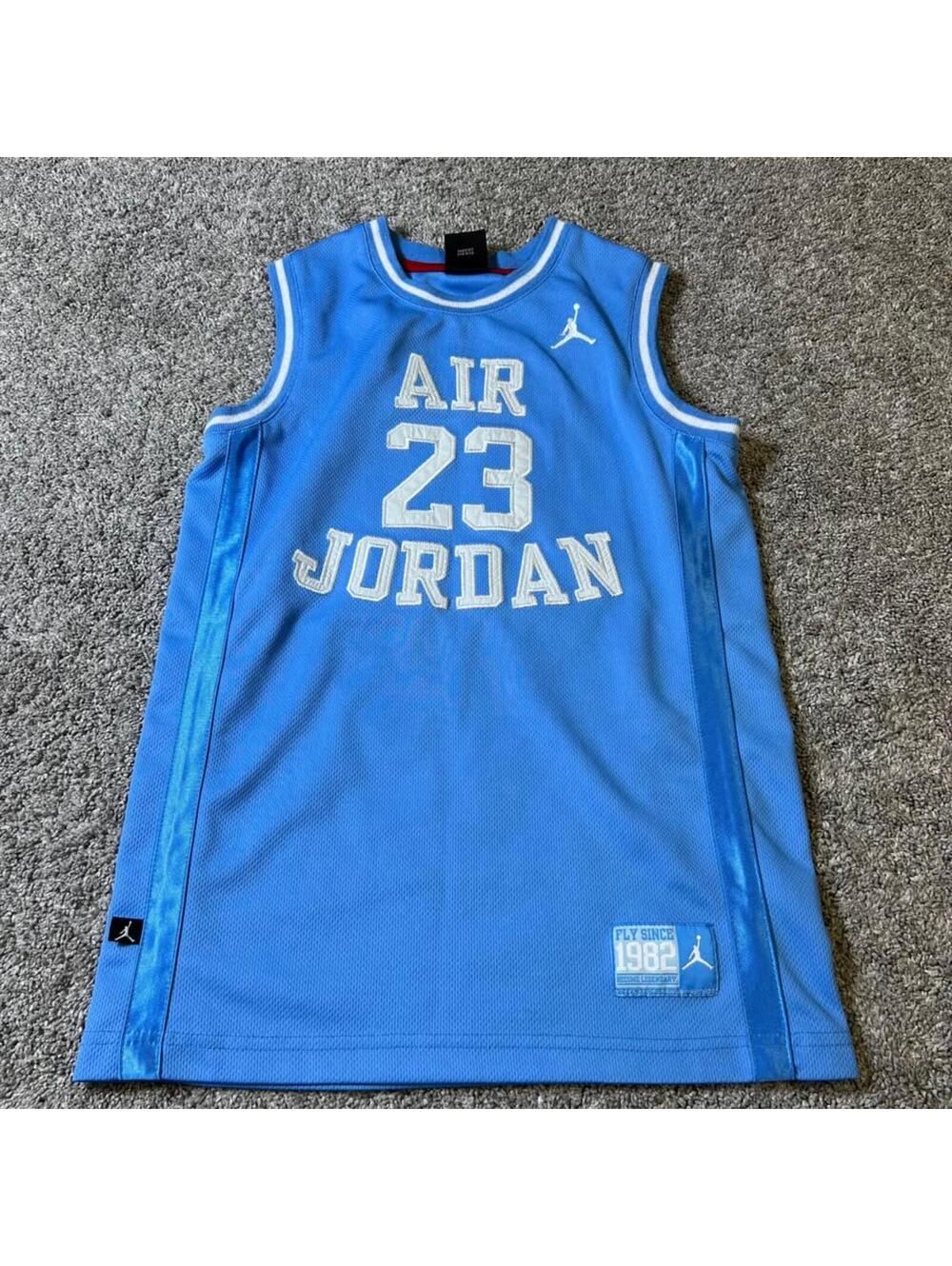 Jordan Air 23 Kids' "Fly Since 1982" Blue Jersey size Large